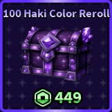 100 Haki Color Reroll